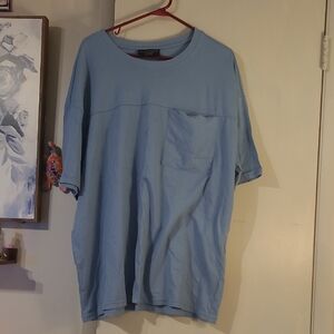 No Boundaries Light Blue Short Sleeve Pocket Tee Xxl